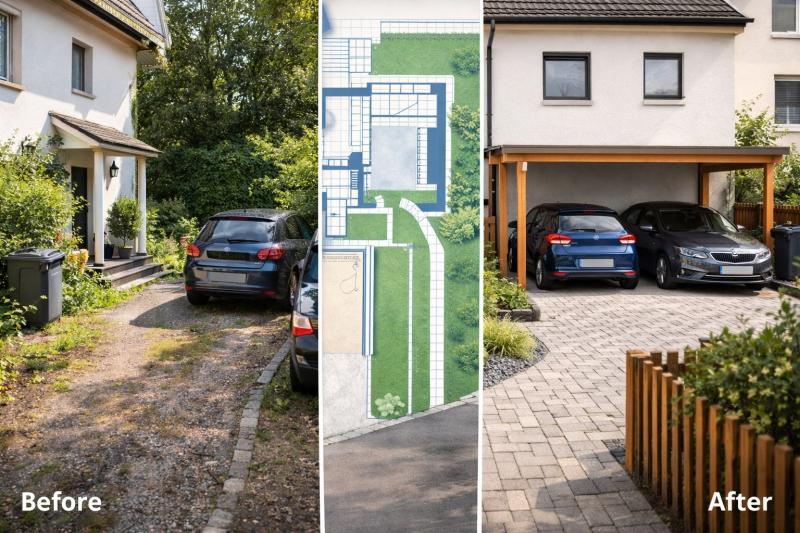 Bild zum Ratgeber Wenn Stellplätze zum Problem werden: Wie sich Grundstücke sinnvoll strukturieren lassen