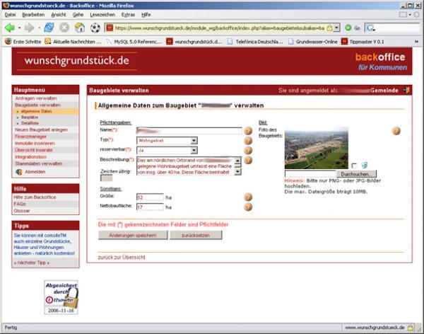 Bild zur News-Meldung Neuer Backoffice-Bereich online