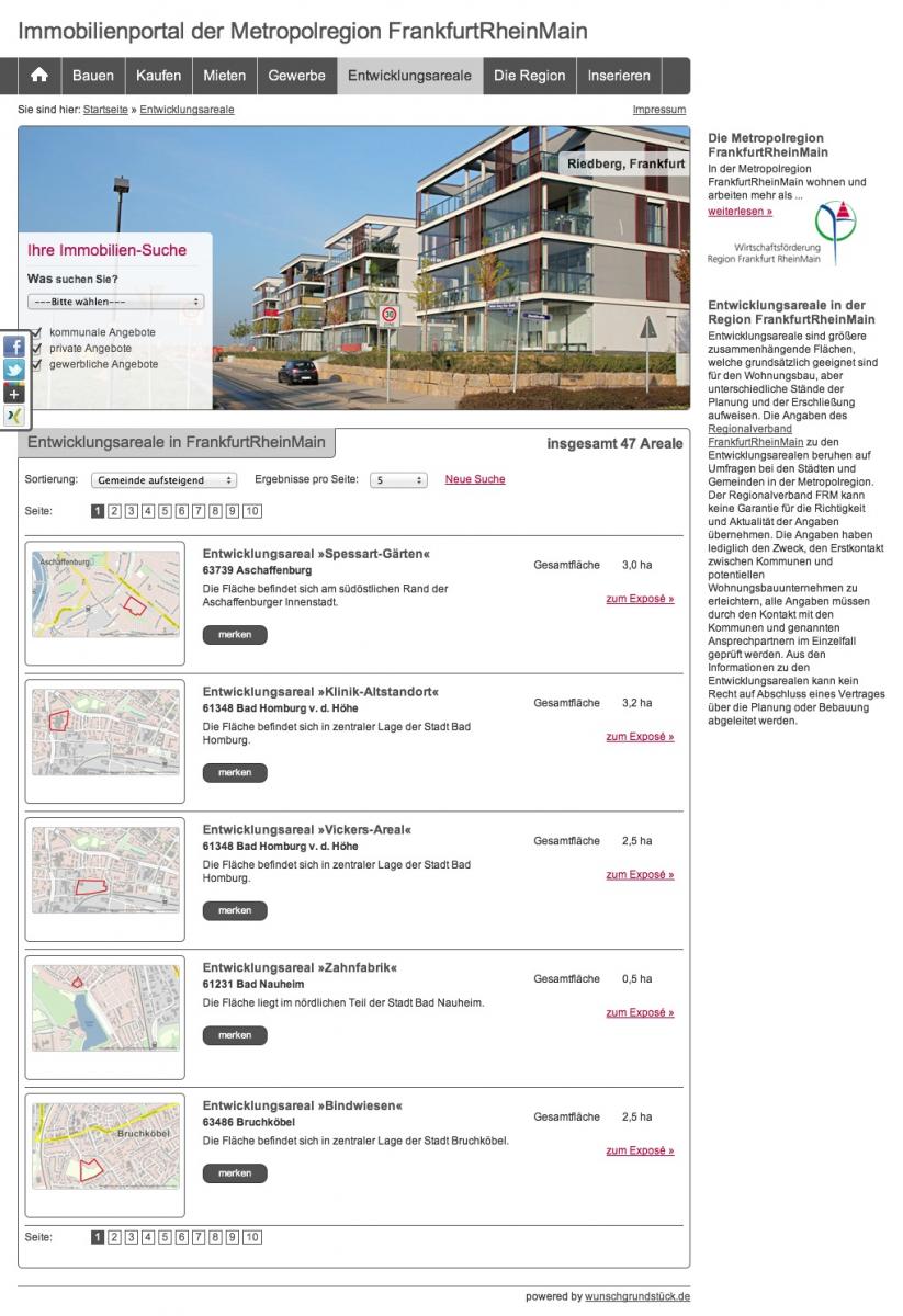 Das Immobilienportal der Metropolregion FrankfurtRheinMain