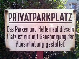 Privatparkplatz