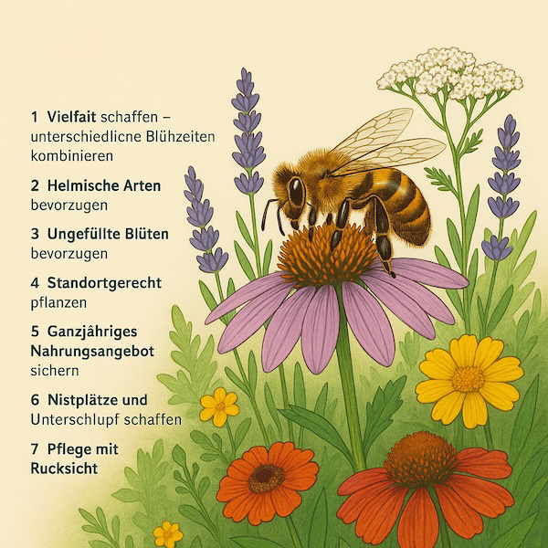 7 Tipps für einen bienenfreundlichen Garten
